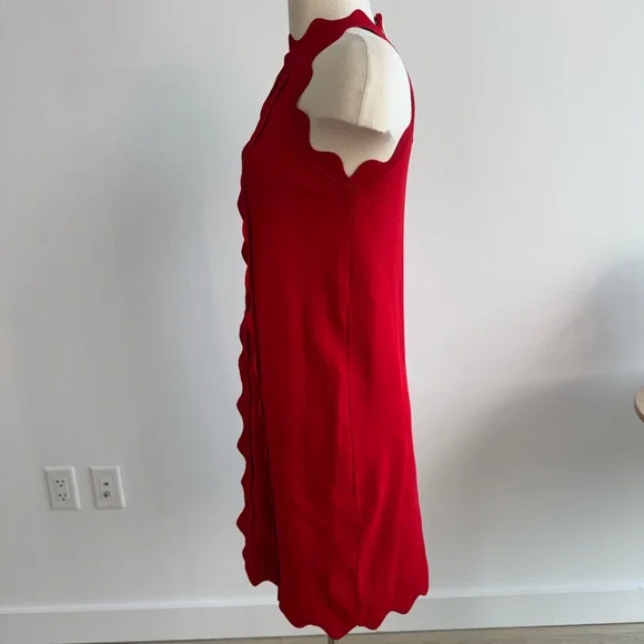 Elegant Red Sleeveless Dress - Picture 2 of 6